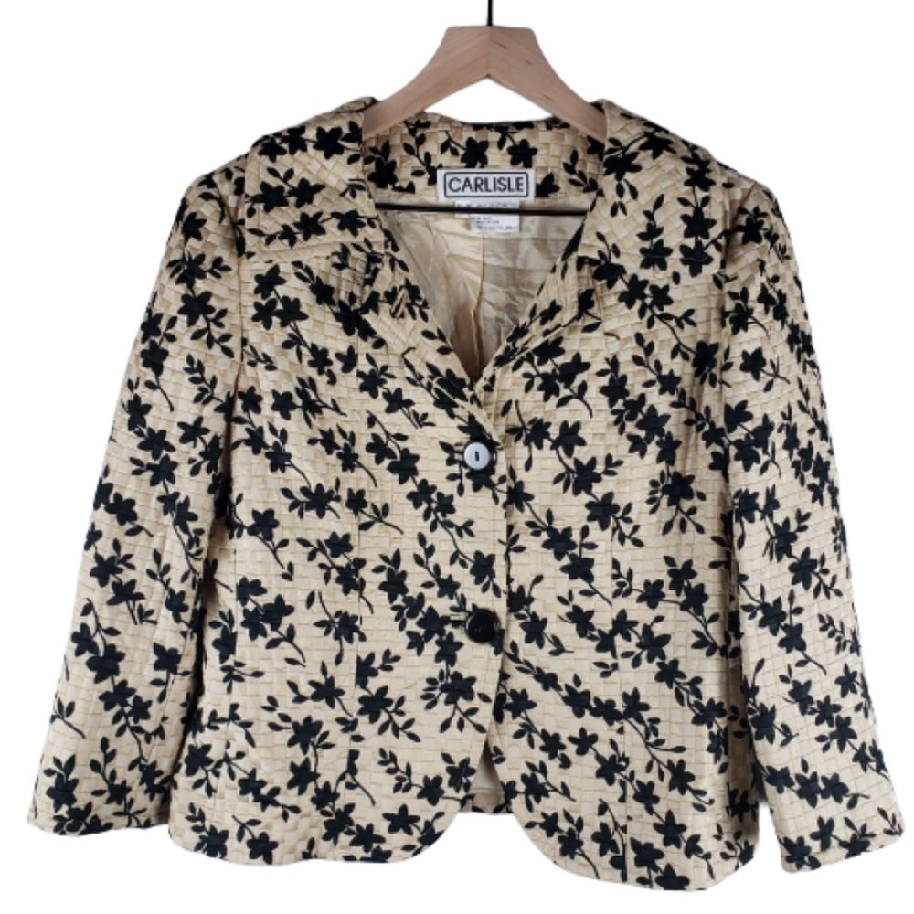 Carlisle Quilted Silk Blend Blazer